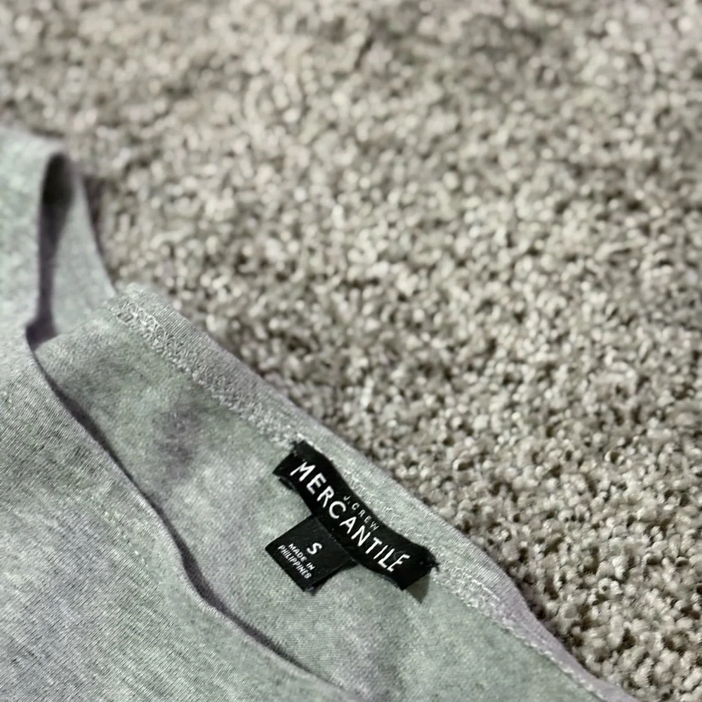 J. Crew Gray and Blue Crew Neck Sweater